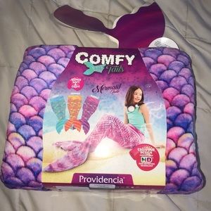 Mermaid tail blanket. Purple pink color
